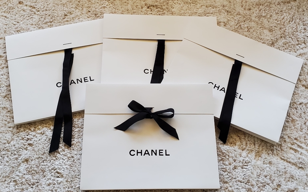 Chanel white box/bag only (4 pack)